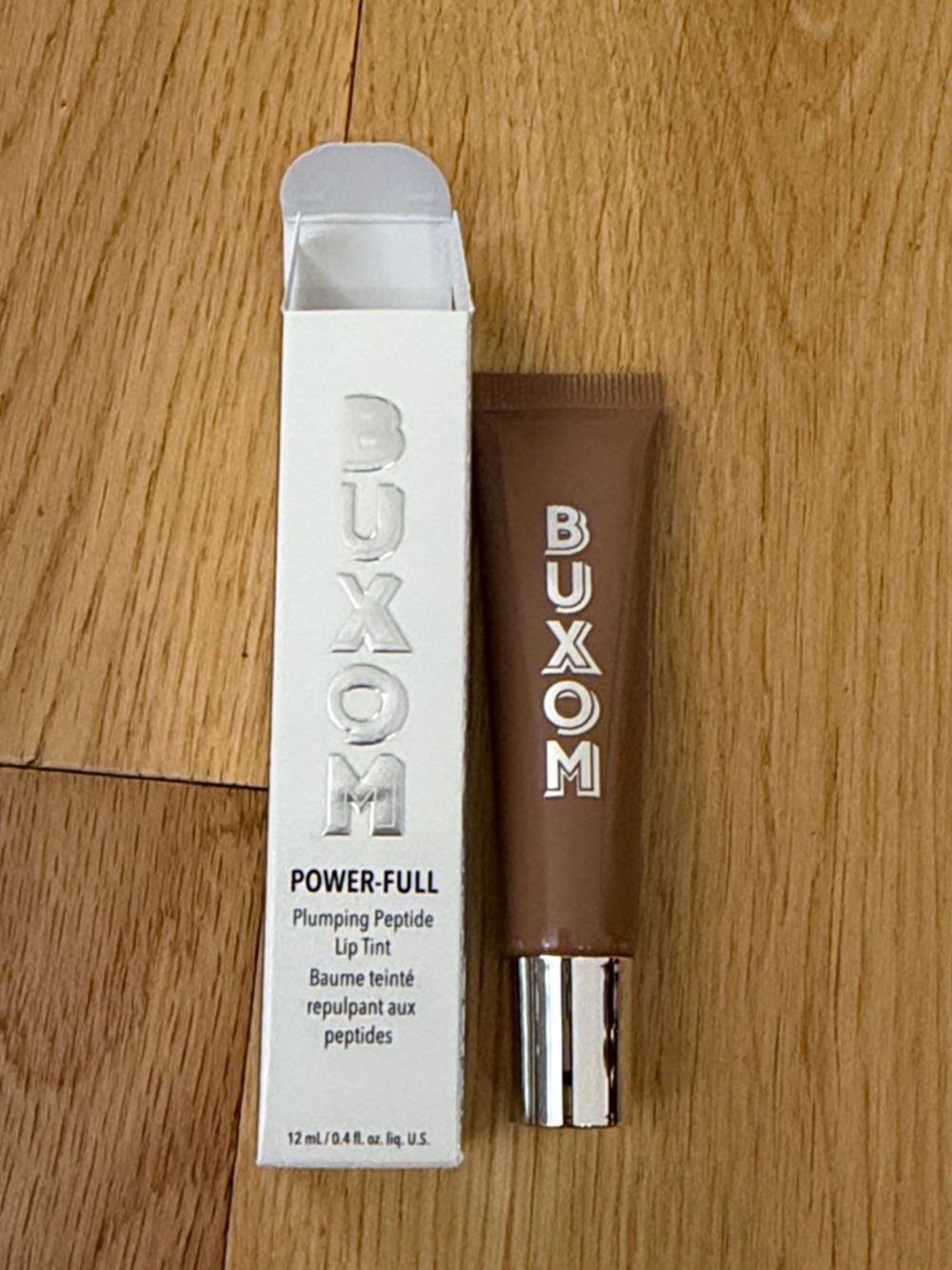 NEW Buxom Power-Full Plumping Peptide Lip Tint - Caramel Glaze